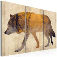 The Wandering Wolf canvas print - flot billede på lærred