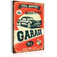 Old School canvas print - flot billede på lærred