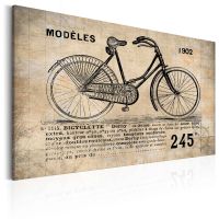 N° 1245 - Bicyclette canvas print - flot billede på lærred