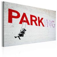 Parking Girl Swing by Banksy canvas print - flot billede på lærred