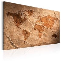 Paper Map canvas print - flot billede på lærred