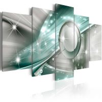 Light-Blue Flame canvas print - flot billede på lærred