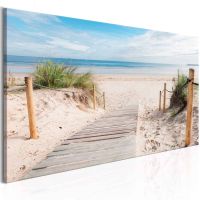 Charming Beach canvas print - flot billede på lærred
