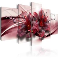 Pink Lily canvas print - flot billede på lærred