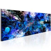 Blue Artistic Chaos canvas print - flot billede på lærred