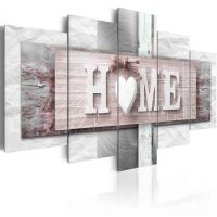 Home - Grå canvas print - flot billede på lærred