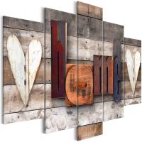 Enchanted Cottage (5 dele) 2 canvas print - flot billede på lærred