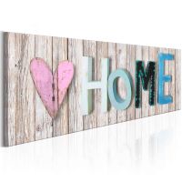 Colourful Cottage canvas print - flot billede på lærred