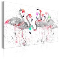 Flamingoes Dance canvas print - flot billede på lærred