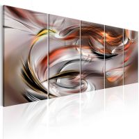 Orange Chaos canvas print - flot billede på lærred