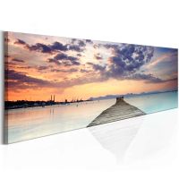Pier on the Caribbean canvas print - flot billede på lærred