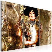 Judith (3 dele) Grøn canvas print - flot billede på lærred