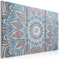 Oriental Circle (3 dele) canvas print - flot billede på lærred