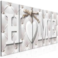 Quilted Home (5 dele)  canvas print - flot billede på lærred