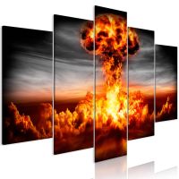 Explosion (5 dele)  canvas print - flot billede på lærred