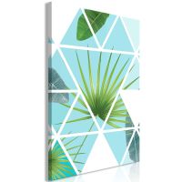 Geometric Palm (1 del)  canvas print - flot billede på lærred