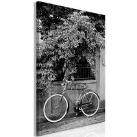 Bicycle and Flowers (1 del)  canvas print - flot billede på lærred