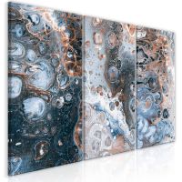 Galaxy (3 dele) canvas print - flot billede på lærred