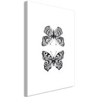 Two Butterflies (1 del)  canvas print - flot billede på lærred