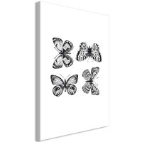 Four Butterflies (1 del)  canvas print - flot billede på lærred