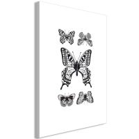 Five Butterflies (1 del)  canvas print - flot billede på lærred