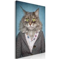Mrs. Cat (1 del)  canvas print - flot billede på lærred