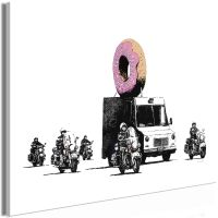 Donut Police (1 del) Wide canvas print - flot billede på lærred