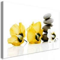 Hawaiiblomst (1 del) Gul canvas print - flot billede på lærred