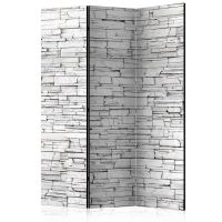 White Spell skærmvæg. Dekorativ flytbar skillevæg / rumdeler til hjem eller kontor.