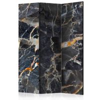 Black Marble skærmvæg. Dekorativ flytbar skillevæg / rumdeler til hjem eller kontor.