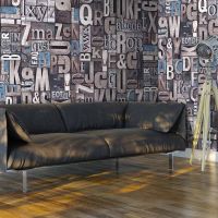 Scrabble tapet - flot tapet til væggen