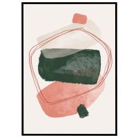 Abstrakt akvarel #4 billede - Flot print til boligen