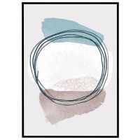 Abstrakt akvarel #5 billede - Flot print til boligen