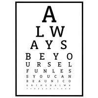 Be yourself - unless you can be a unicorn billede - Flot print til boligen