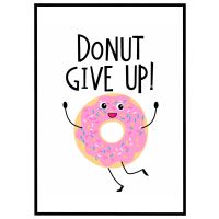 Donut give up billede - Flot print til boligen