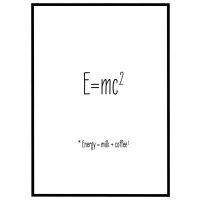 Energy = milk + coffee billede - Flot print til boligen