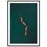 Fire både på linie billede - Flot print til boligen