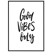 Good vibes only billede - Flot print til boligen