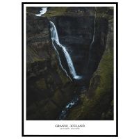 Granni vandfald - Island billede - Flot print til boligen