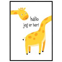 Hallo, jeg er her! billede - Flot print til boligen