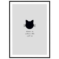 Home is where the cat is billede - Flot print til boligen