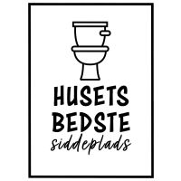 Husets bedste siddeplads billede - Flot print til boligen