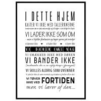 I dette hjem billede - Flot print til boligen