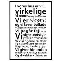 I vores hus billede - Flot print til boligen