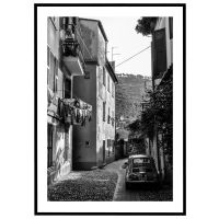 Italiensk baggårdsidyl billede - Flot print til boligen