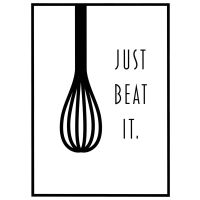Just beat it billede - Flot print til boligen