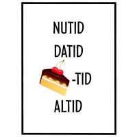 Nutid - Datid - Kagetid - Altid billede - Flot print til boligen