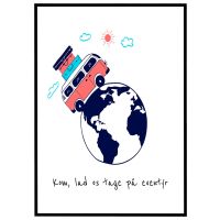 Kom, lad os tage på eventyr billede - Flot print til boligen