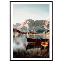 Lago di Misurina - sø i Italien billede - Flot print til boligen