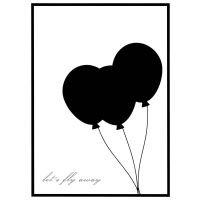 Let's fly away billede - Flot print til boligen